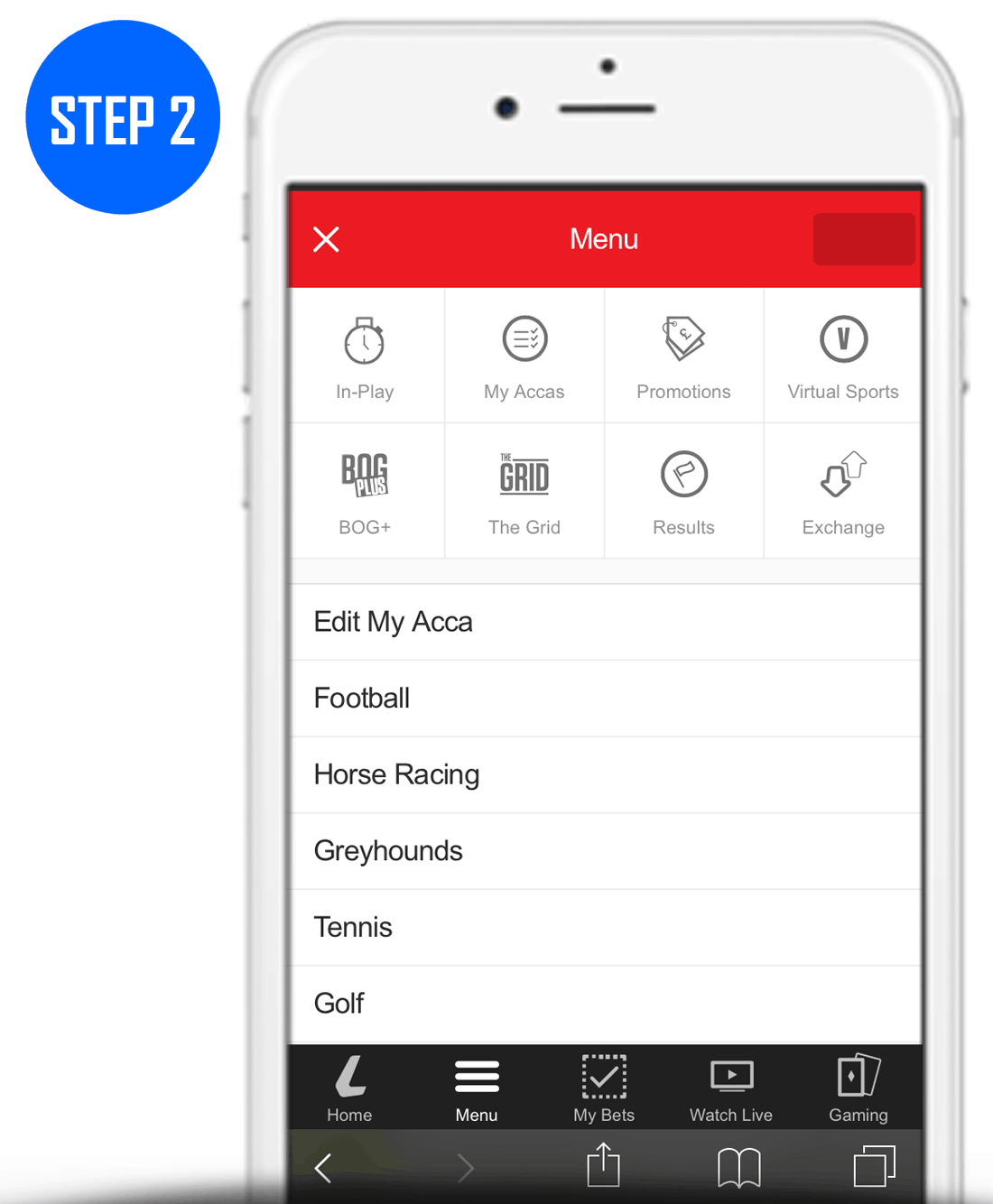 How To Claim Your Ladbrokes Grid Card Step 2