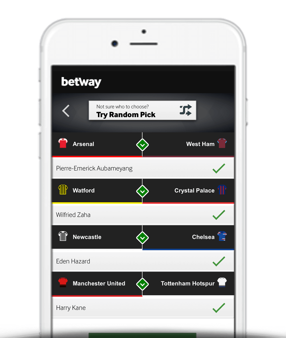 How To Play Betway 4 To Score Step 2