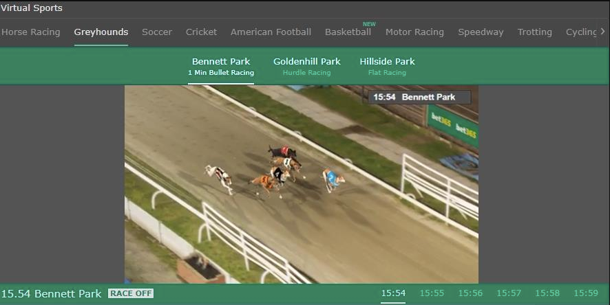 virtual greyhounds at bet365