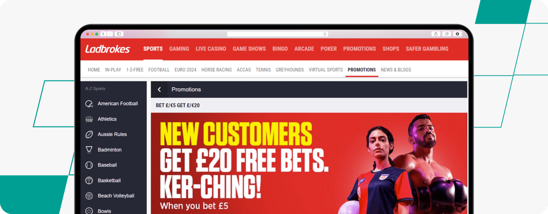 Ladbrokes Welcome Offer Desktop Screenshot