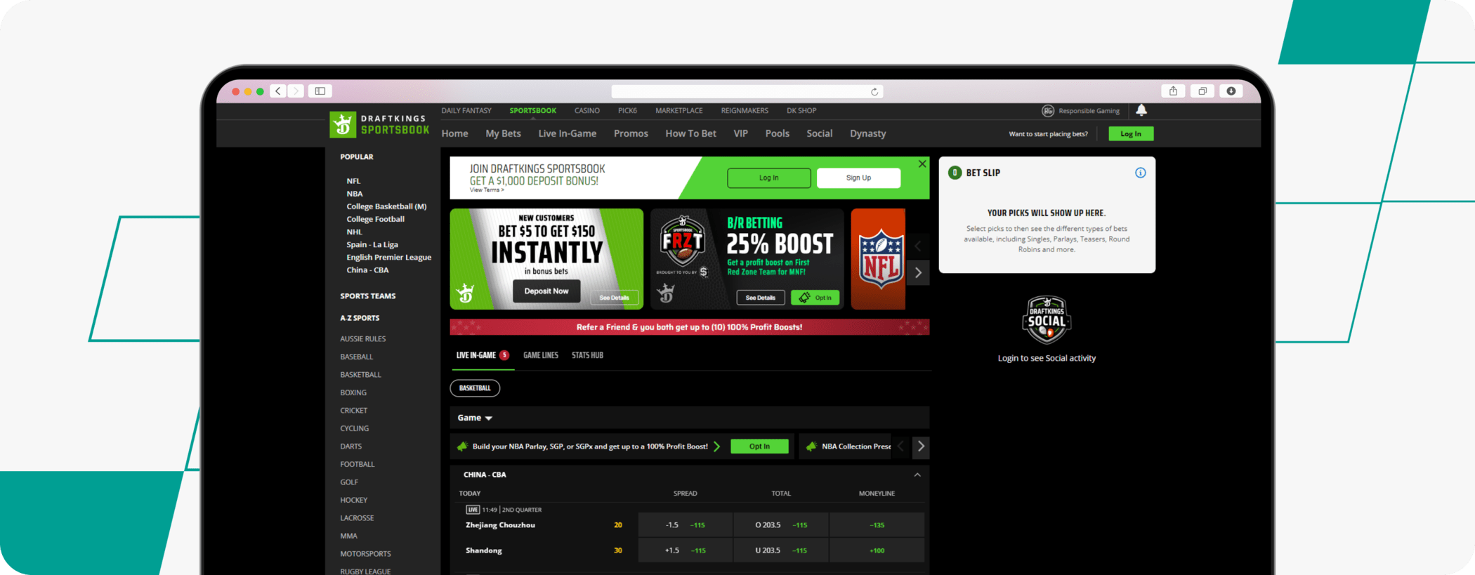 draftkings michigan screenshot