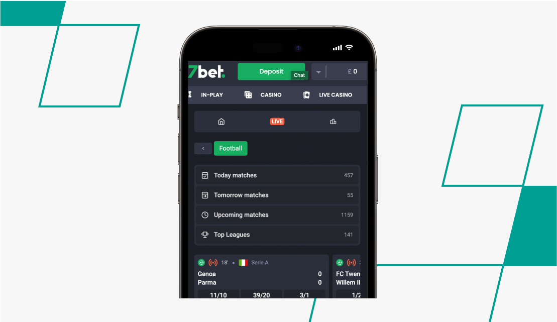 screenshot of 7bet deposit process